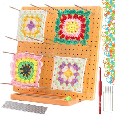 Crochet Blocking Board, Crochet Accessories For Knitting,  Blocking Board For Crocheting, Gift For Mother, Grandmother (20 Stainless Steel