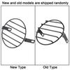 7.09INCH Motorcycle Headlight Grille Cover - Retro Round Metal Guard for LED Headlamp Black Aluminum