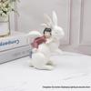 Adorable Girl On Rabbit Ornament - Princess Style Room Décor & Birthday Gift