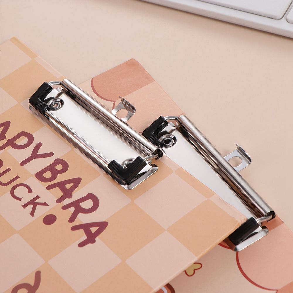 Aesthetic A4 Board Clip Folder File Storage Writing Clipboard Capybara File Folder  File Organizer