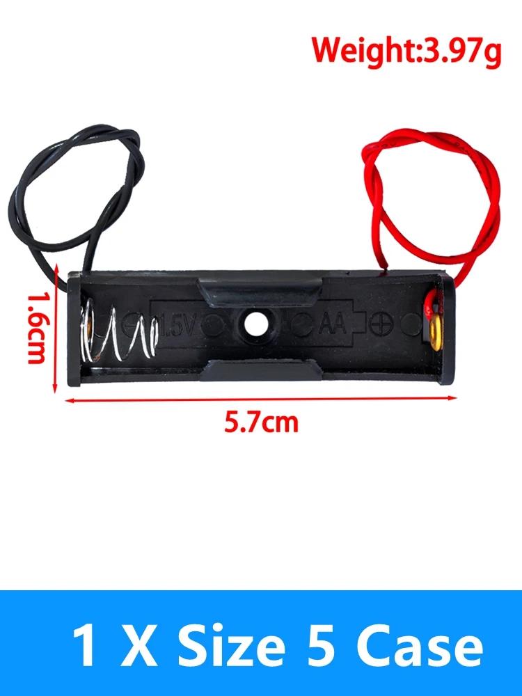 18650 Battery Storage Box Case 1 2 3 4 Slot DIY Plastic Batteries Clip Holder Container With Wire Lead For 18650 3.7V Batteries