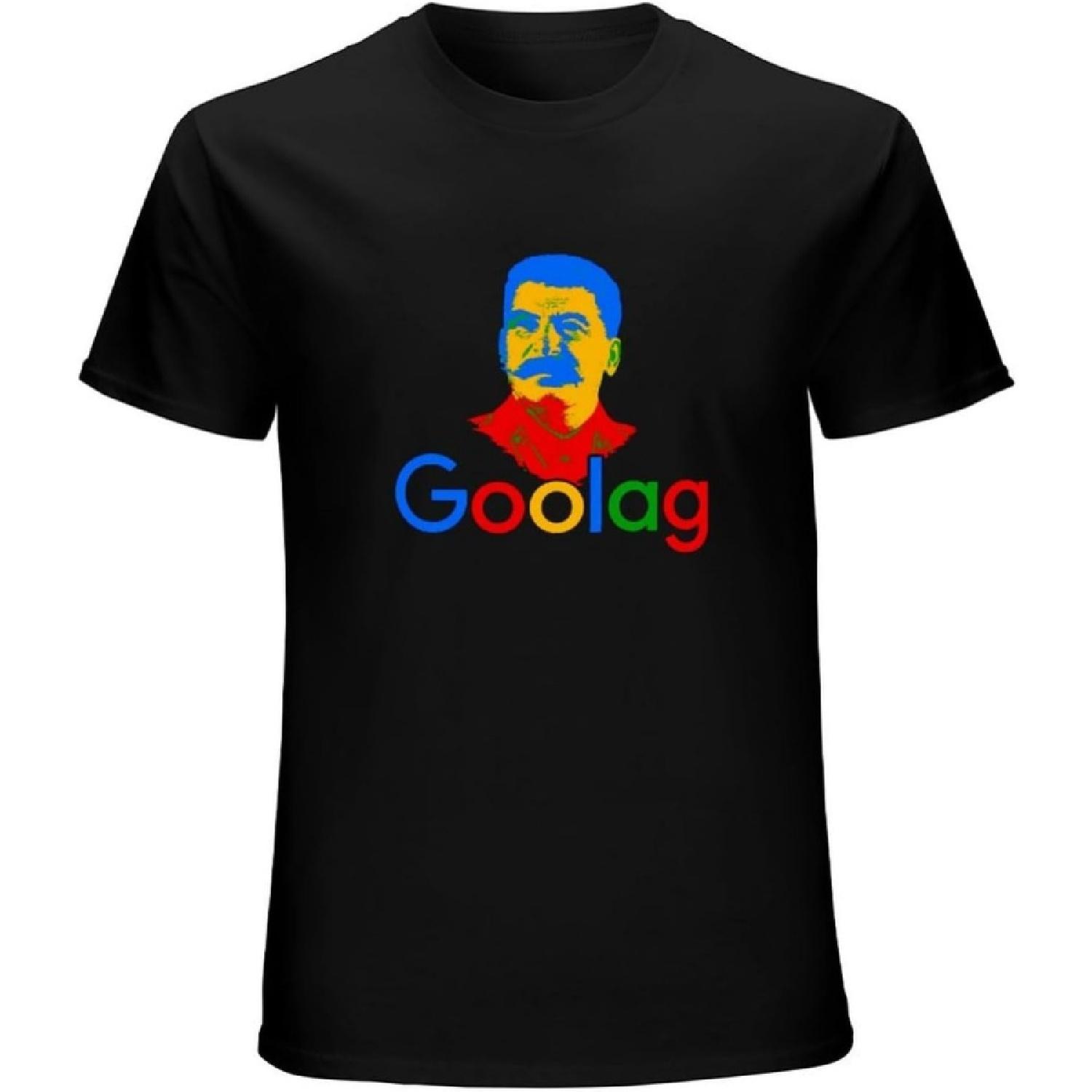 XIANGCUIJIAO Goolag SR Сталинское Искусство Потрясающая Работа Искусства Рисунок Печатный Уличные Парни Винтажная Футболка С Коротким Рукавом Забавный Топ Черный S