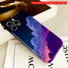 2DFlat Neon Clouds Sky Gradient Phone Case All inclusive film hard phone case, compatible with iPhone 18 Pro Max 17 16 15 14 13 12 11