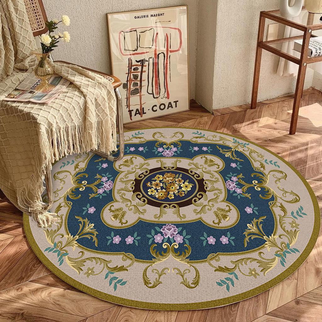 European Round Living Room Red Carpet 200x200 Decoration Home Balcony Hanging Chair Mat for Floor Rugs for Bedroom Kids Room