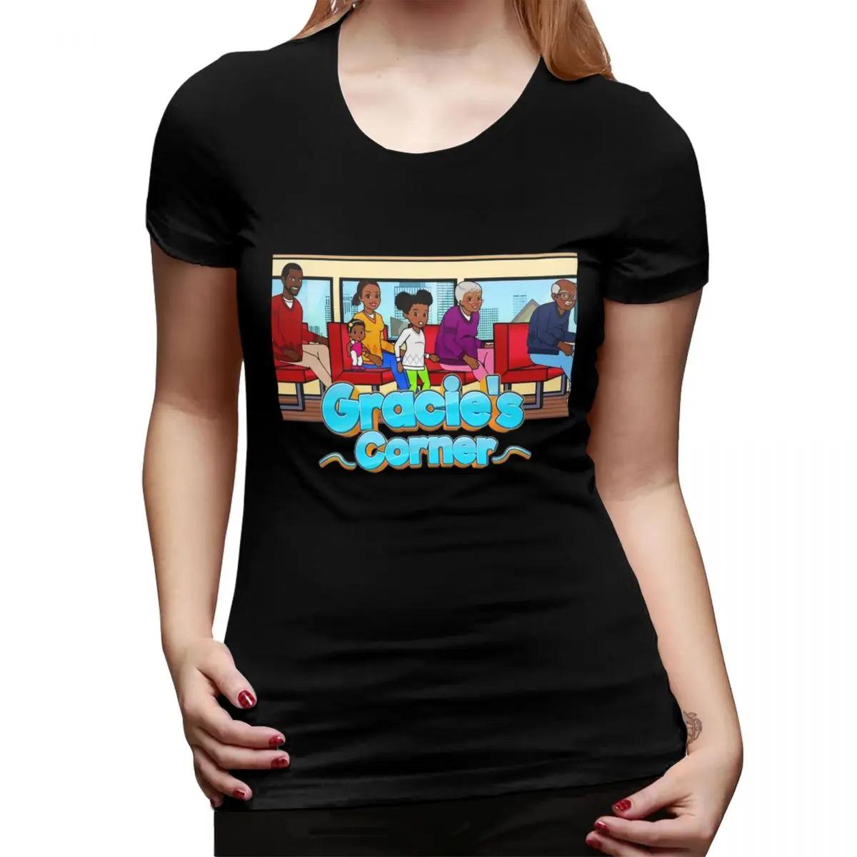 

Gracies Family Corner Cute Phonics Song TShirt for Women Round Neck Streetwear T Shirts Womens Tees Short Summer Clothes Tops 4XL