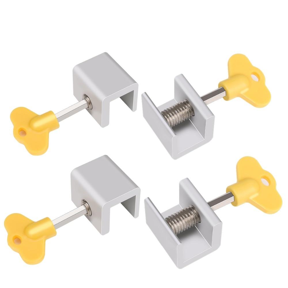 thumbnail image 2 of 10pcs Sliding Window Locks, Silver Window Security Lock 2 of 12