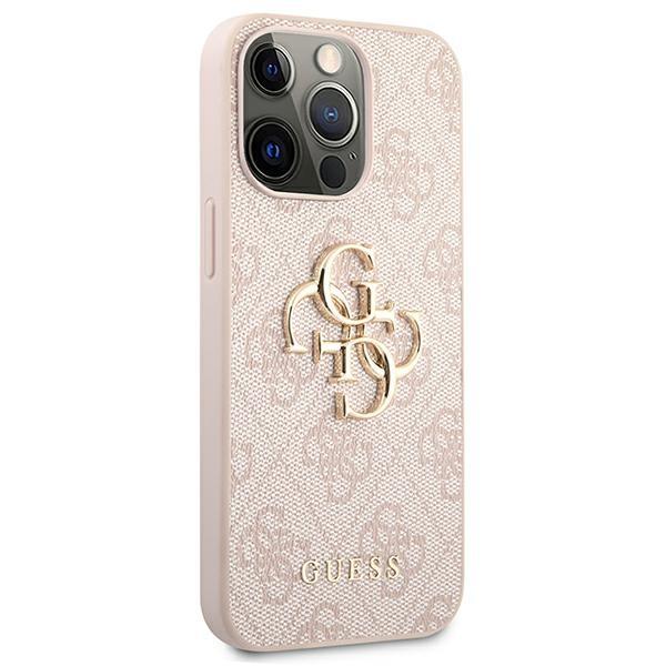 Guess Guhcp13L4Gmgpi Iphone 13 Pro / 13 6,1 Różowy/Pink Hardcase 4G Duże Metalowe Logo