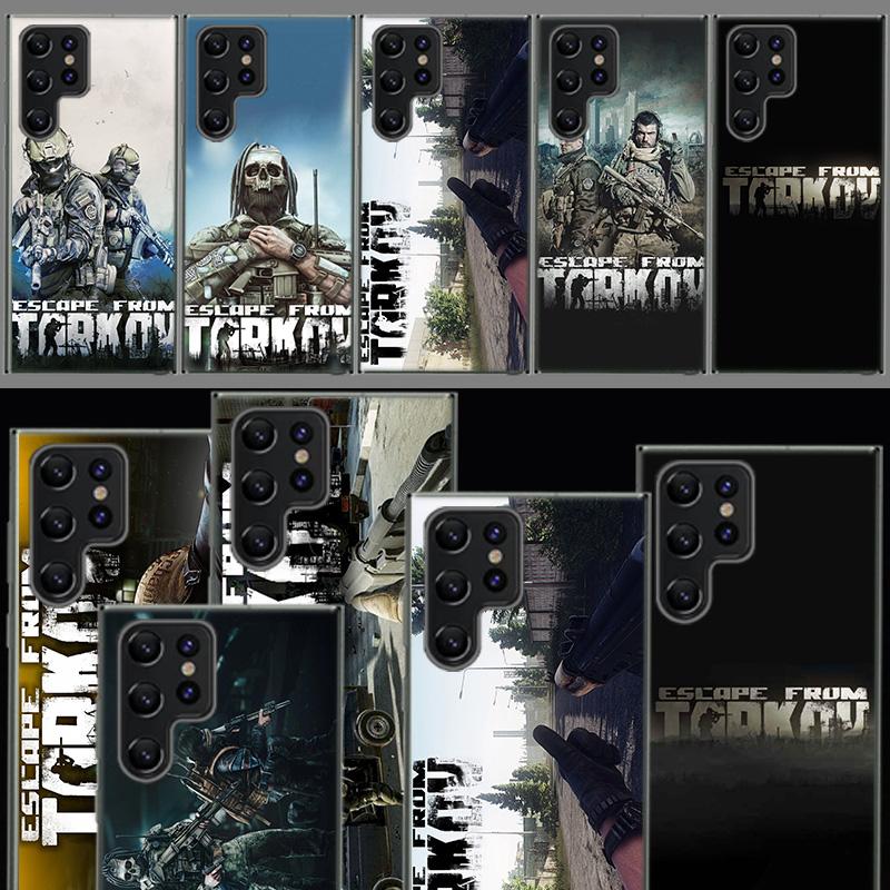 Escape From Tarkov Capa Phone Case For Samsung S26 Ultra S25 Edge Galaxy S23 S21 S20 S24 FE S22 S10 Plus Cover Clear TPU Shell C
