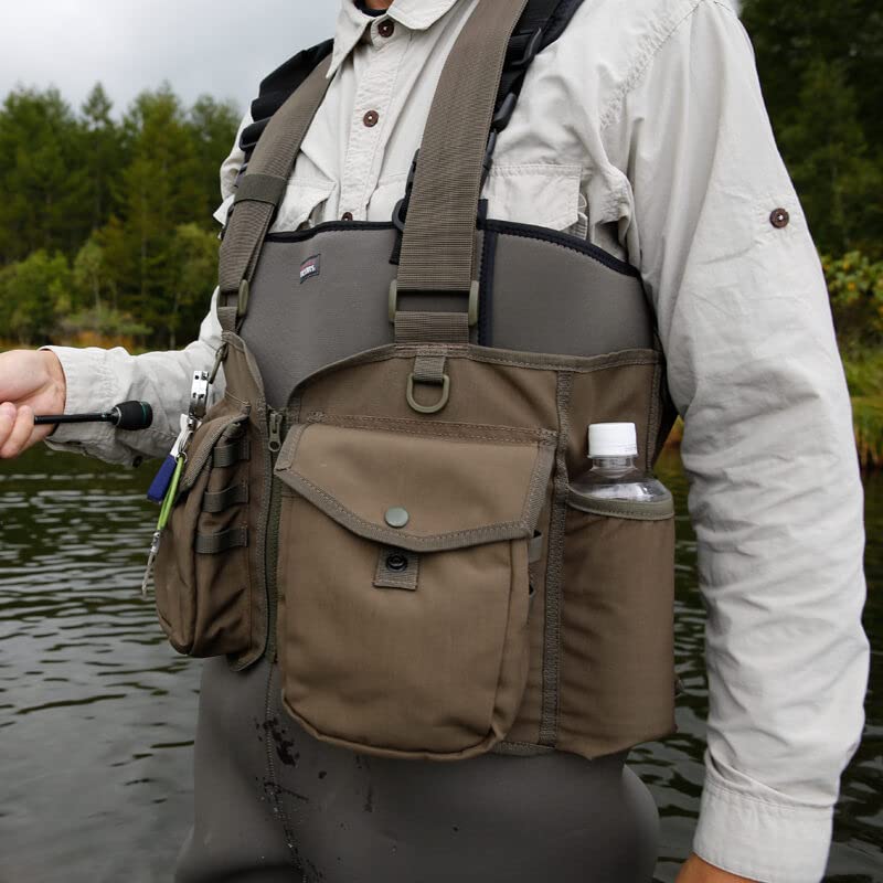 LITTLE PRESENTS Trout Classic Vest Khaki Free Size V-25