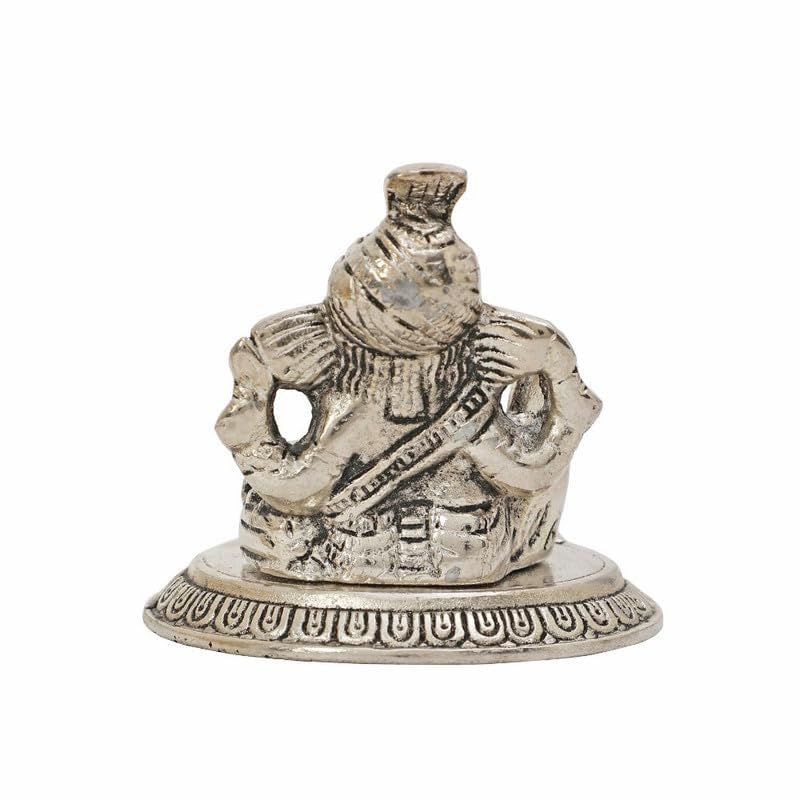 Pagdi Ganesh Idol Statue | Diwali Tag with Velvet Box & Carry Bag | for Pooja, Blessing, Festival Occasion, Return Gift Showpiece