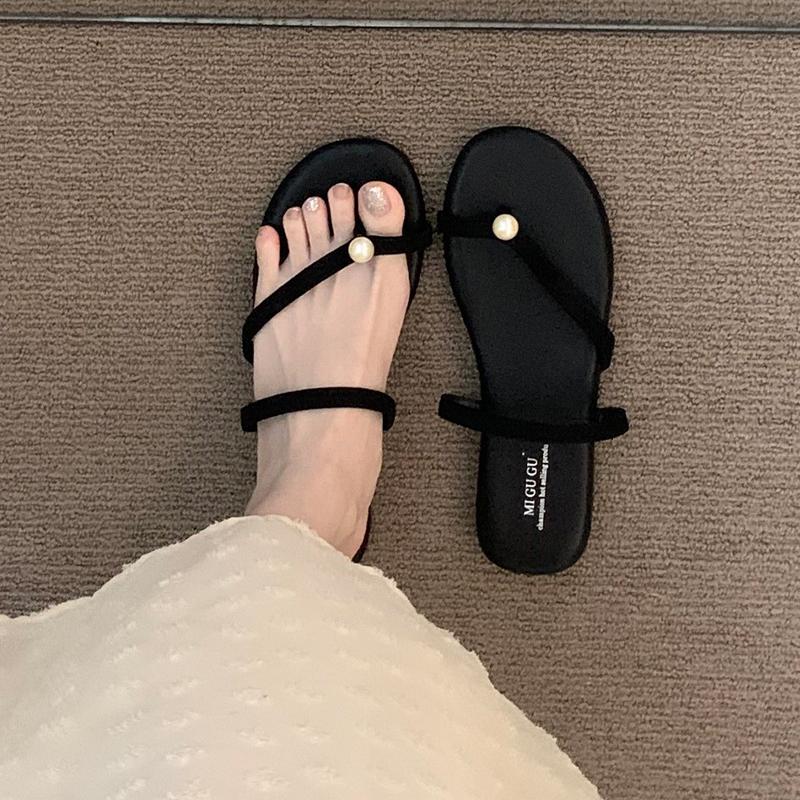 Flats Women's Slippers Clip Toe Dress Shoes Casual Woman Sandals Summer 2025 Beach Flip Flops Walking Zapatos De Mujer