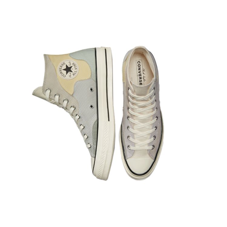 Converse Chuck 70 High Crafted Patchwork - Desert Sand Unisex Sneakers Tan Lemon-Drop A03293C