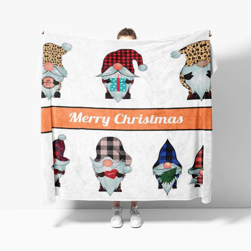 Dekoracja domu pluszowy koc Sofa koc Narzuta łóżko puszyste miękkie koce wystrój Kratka Nowoczesny Halloween Wesołych Świąt zima