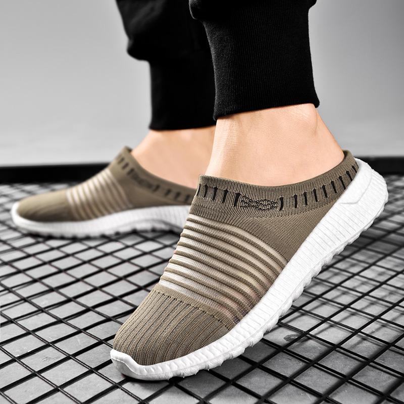 Summer Women’s Loafers Sandals Slip on Slippers Casual Shoes Cloth Couple Shoes for Men Plus Size Lightweight 36-45