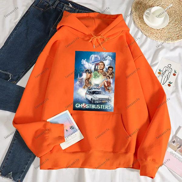 Ghostbusters Fashion Anime Casual Men's Hoodie Women and Men Sweatshirt Drop Shoulder Tracksuit Autumn and Winter Sweatshirt