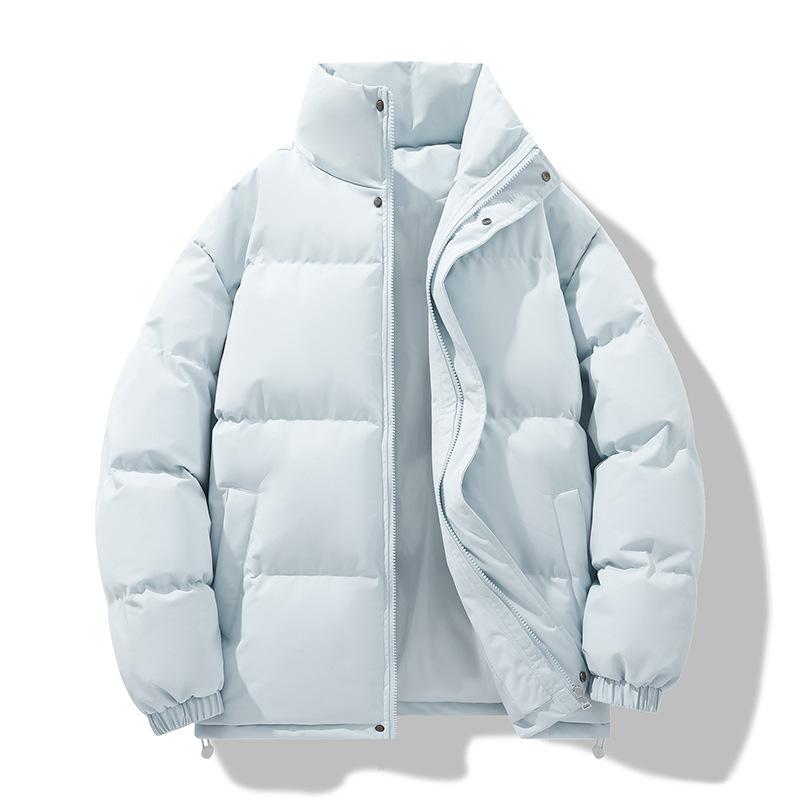 New Winter Stand-up Neck Cotton Clothes Men's Thickened Warm Couple Casual Bread Clothes Loose Trendy Brand Versatile Cotton-padded Jacket
