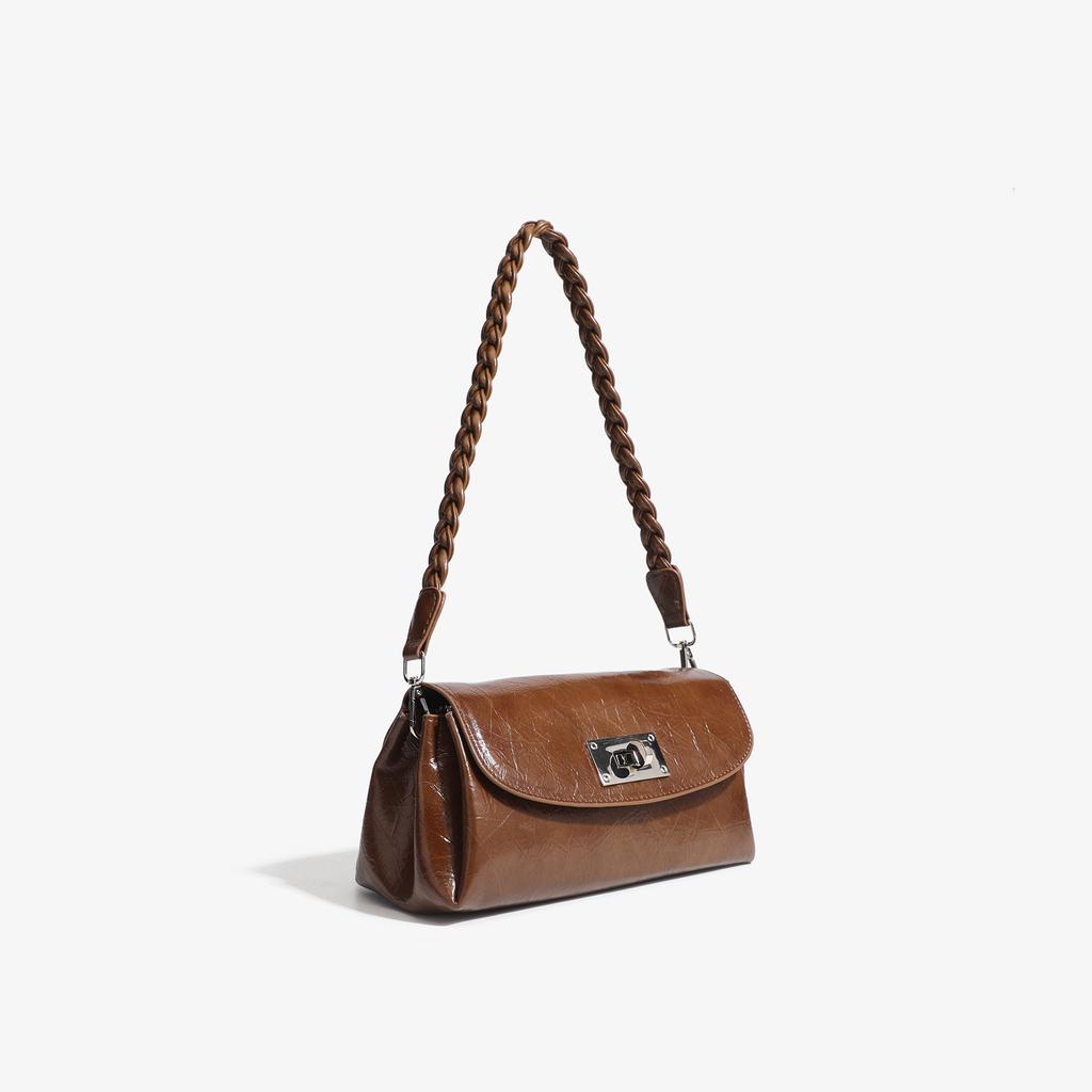 Geantă de umăr Bost cu față de pernă, geantă de sub braț pentru femei, geantă crossbody la modă și simplă, geantă high-end tip baghetă franceză