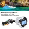 Marine Gauge Stereo Lossless Music Digital Media Receiver Dustproof Fast Charging Waterproof Anti Interference for Boat for RV
