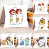 Mofusands Cat Case Plush Fabric Soft Pillowcase Double Sided Print Cushion Cover Household Gifts
