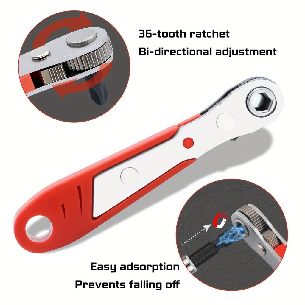 68 in 1 Präzisions-Ratschenschraubendreher-Set Demontage Magnetisches Ratschenschraubendreher-Kit für Möbel/Auto/Computer/Wartung usw.