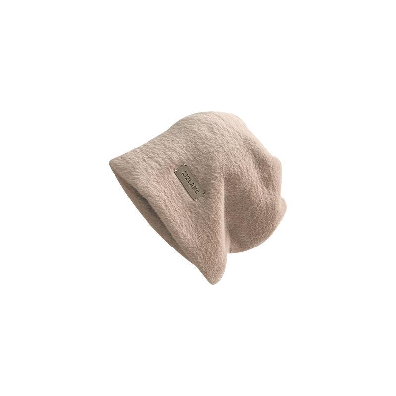 A Plush Fisherman's Hat Imitating Rabbit Fur In Korean Style Warm and Versatile Cold Proof and Face Showing Small Bucket Hat