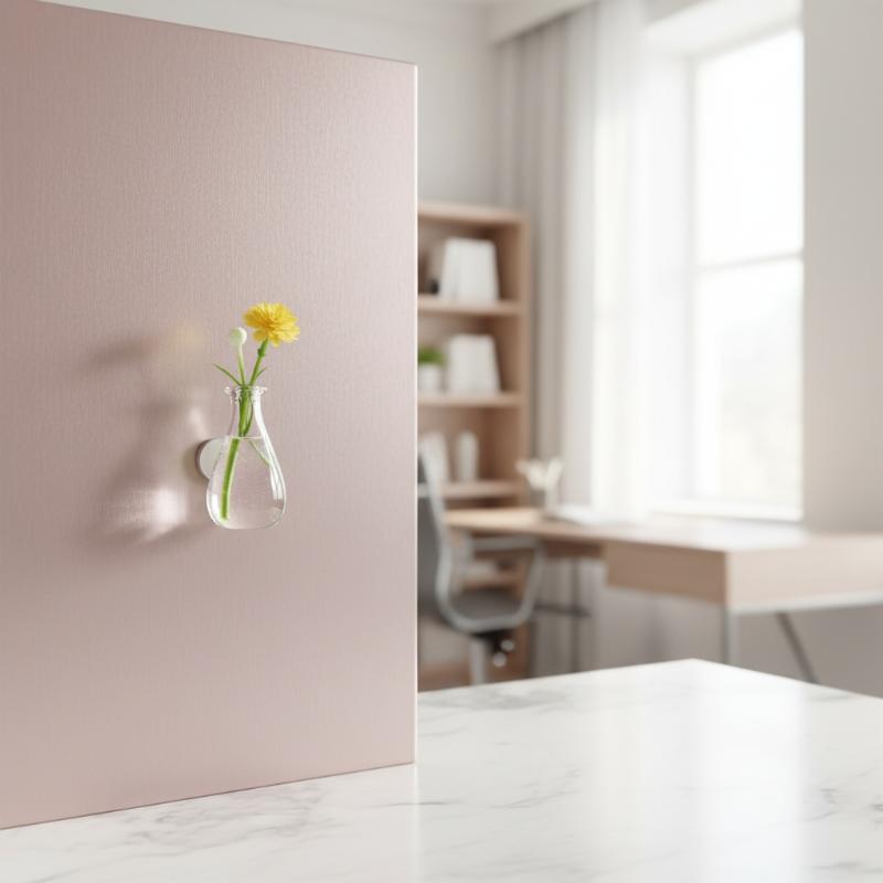 Magnetic Glass Vase Set - Mini Plant Pot Magnets for Refrigerator - Decorative Flower Holder for Home & Office