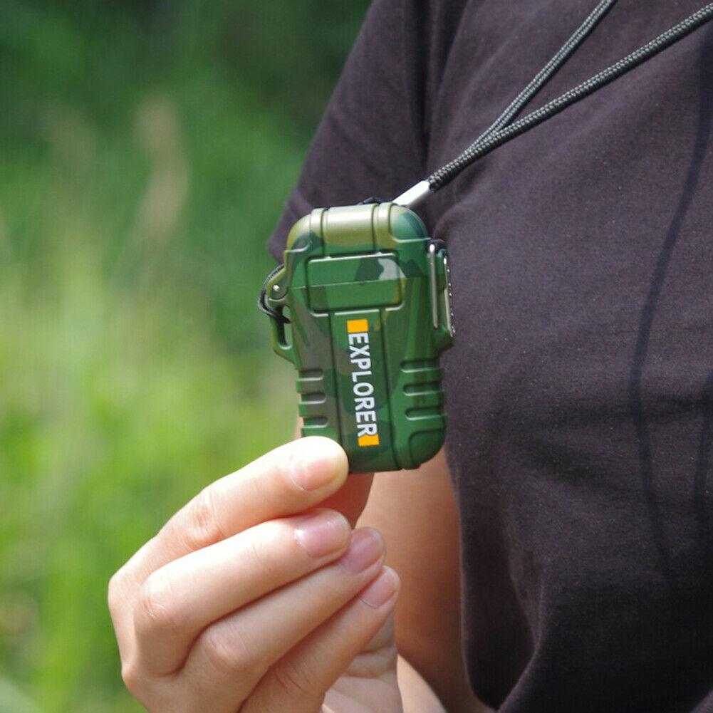 Electric Lighter Dual Arc Cigarette Plasma Rechargeable Windproof Flameless USB Lighter