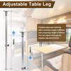 56 To 93cm Adjustable RV Folding Telescoping Leg Tables Support Aluminum Alloy Telescopic Desk Stand for Rv Pontoon Truck Camper Yacht Travel Trailer