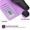 DIERFENG DF-03 For Honor 400 Pro 5G (Global) Case Lines Imprint Wallet Leather Phone Cover with Wrist Strap