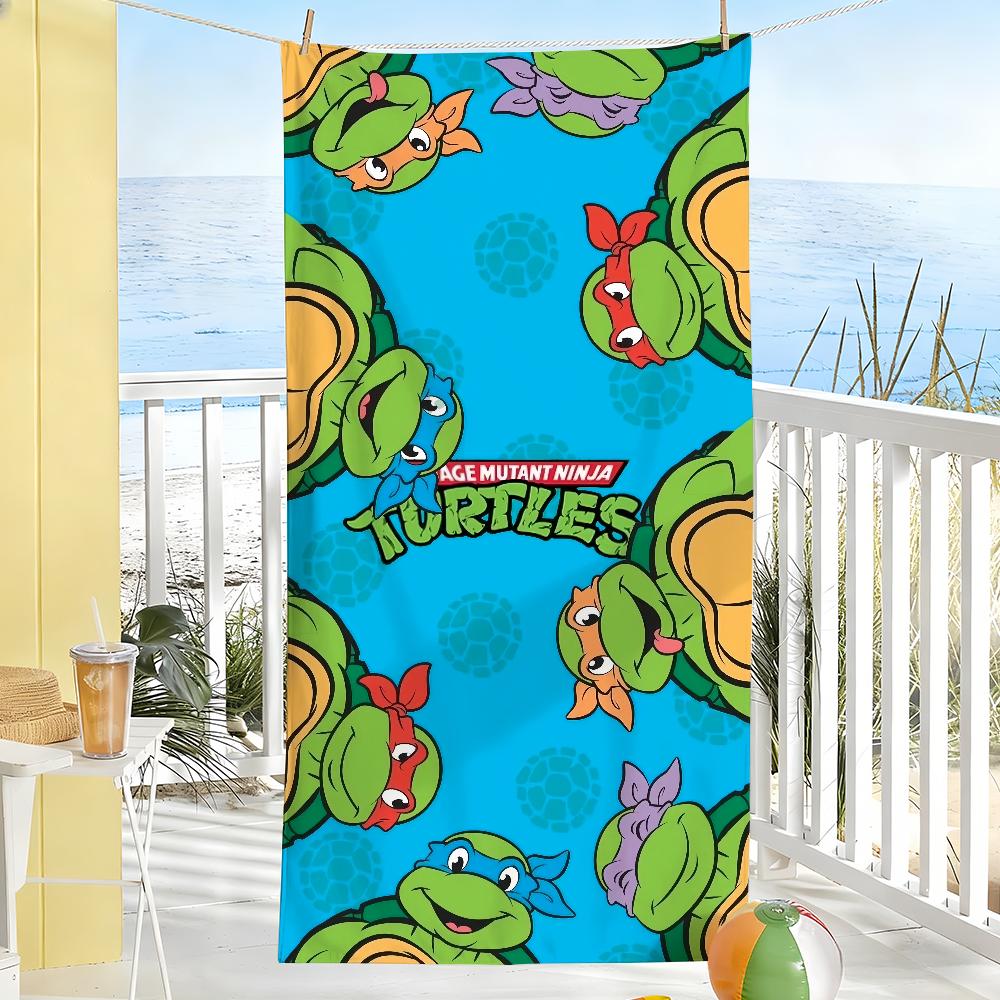 

Classic Anime T-TMNT Towel Soft Pool Gift For Travel Gym Shower Camping Quick Dry Sports N-Ninja T-Turtles Large Beach Towels W40*H60(CM)