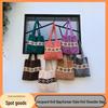 2025 Herbst/Winter Koreanischer Stil Wolle Jacquard Strick Schulter Tragetasche