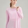 Women's Loose-Fit Open Back Long Sleeve Yoga Top