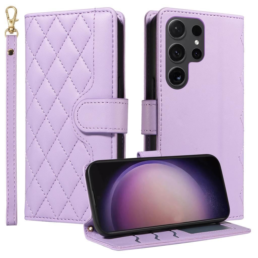 Crossbody Cards Solt Wallet Leather Case For Samsung Galaxy S24 Ultra S23 S22 Plus S21 A55 A25 A15 A35 A16 A06 Bag Pocket Cover