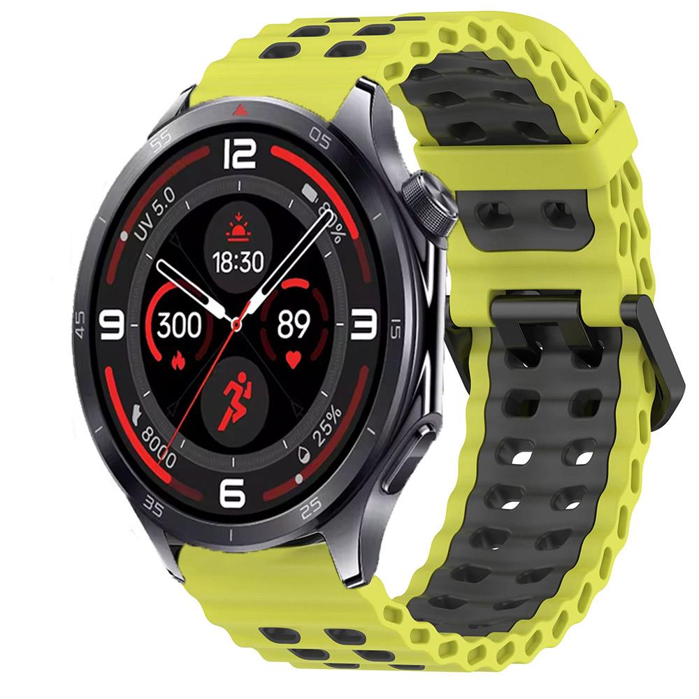 22mm Ocean Silicone Strap for OnePlus Watch 3 46mm/2/2R/Lite Sport Breathable Wristband forWatch 4 Pro/X X2/X3 Accessories