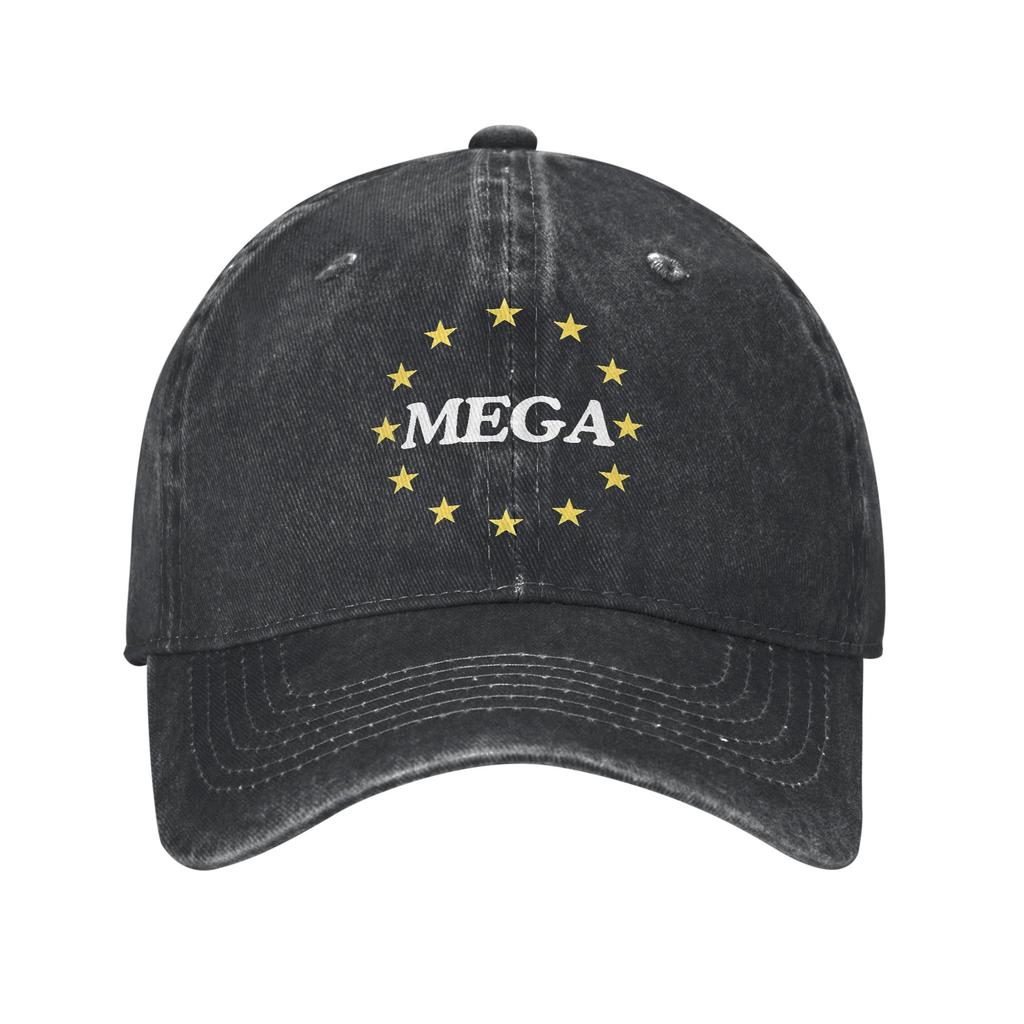 MEGA Make Europe Great Again Baseballová čiapka Slnko Lov Kempovanie Dropshipping Praná Trucker Čiapka Unisex Unisex Štýlová Snapback Čiapka