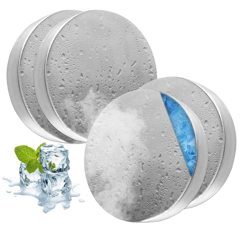 MORISHOP Powerful Ice Packs with Incredible Cold Made of 304 Stainless the Best Cooling Compact and Stainless Steel Ice Reusable Ice Ideal for Summer