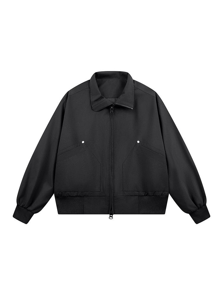 2026 Men's Loose Fit Bomber Jacket: Versatile Casual Spring/Autumn Outerwear for Him and Her