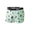 Men's Spring and Summer Trend Printed Ice Silk Antibacterial Breathable Sports Teenagers Mid-waist Boxer Briefs