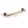 Brushed Rose Gold 304 Stainless Steel Bathroom Set: Towel Rack, Towel Ring, Paper Towel Holder, Hook.
