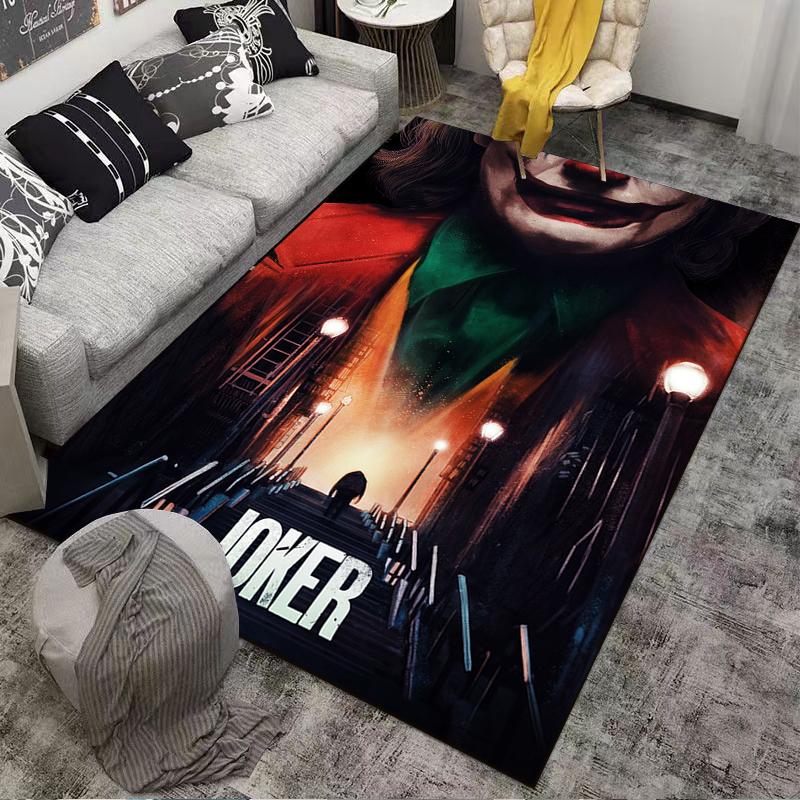 Glamorous Joker Carpet, Dramatic Home Decor Suitable for Use As an Anti-slip Game Mat for Living Room and Bedroom Sofas