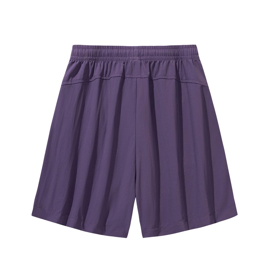 Anta Outdoors Woven Five-Point Shorts Summer Casual Shorts Women shorts Phantom-Purple 962626505-4