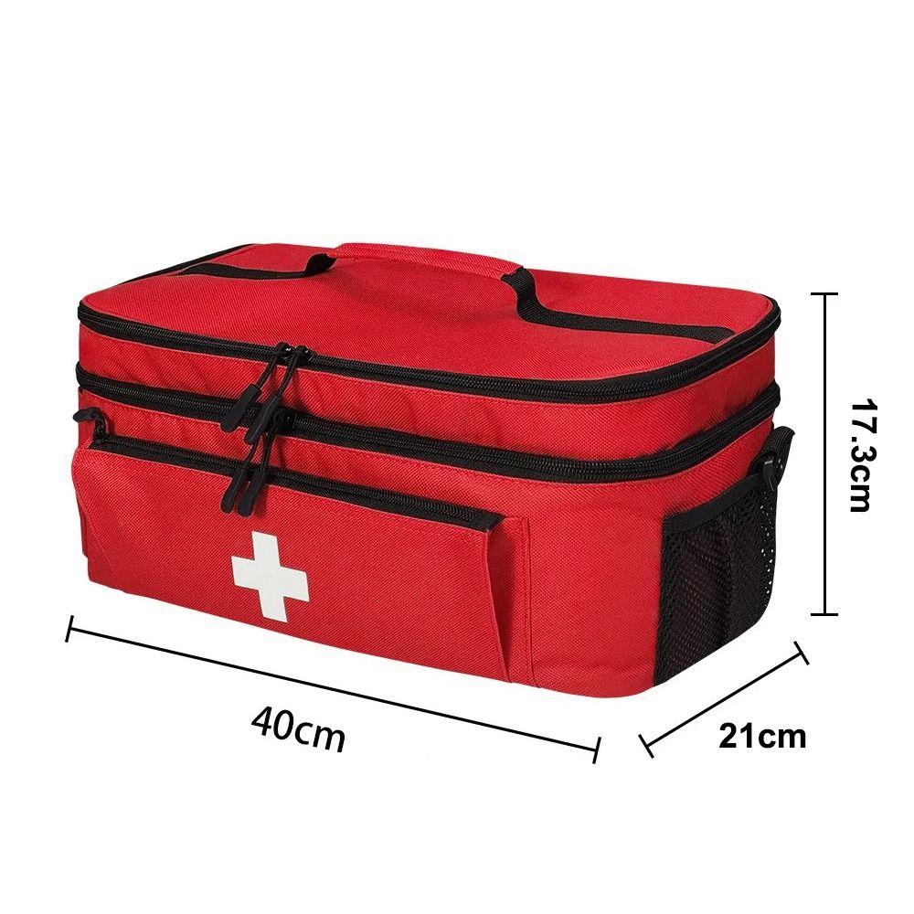 Lightweight Travel Medicine Bag Adjustable Strap Multi-Functional Medicine Storage Box Quick Access Easy Grip