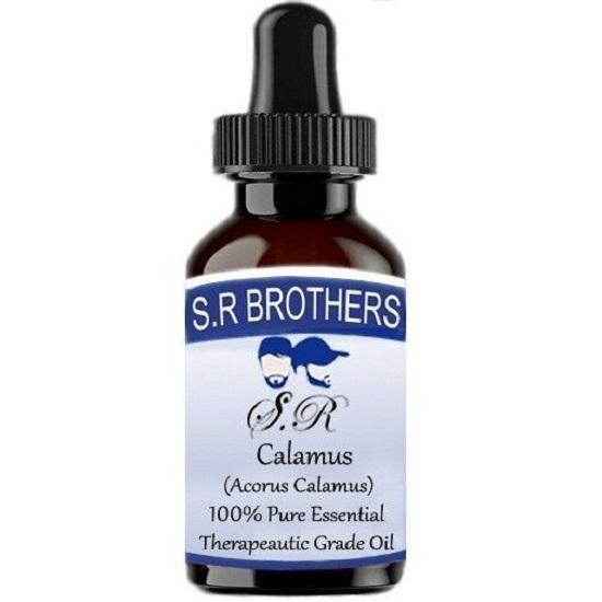 

S.R Brothers Calamus (Acorus calamus) Pure & Natural Therapeutic Grade Essential Oil Plastic with Dropper 10 ml