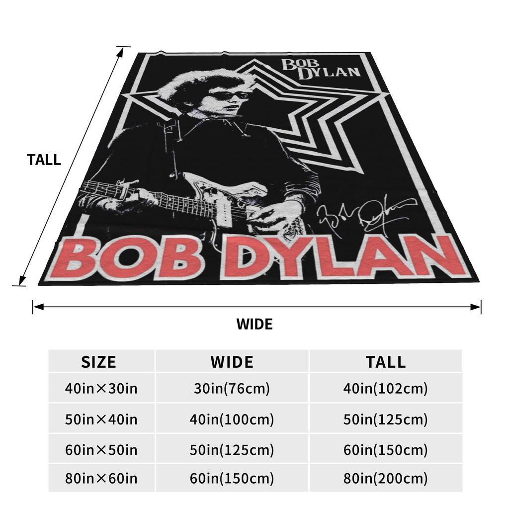 Bob Dylan Singer Folk Music Blanket Multi-size Super Soft and Warm  Throw Blankets for Sofa Couch and Bed