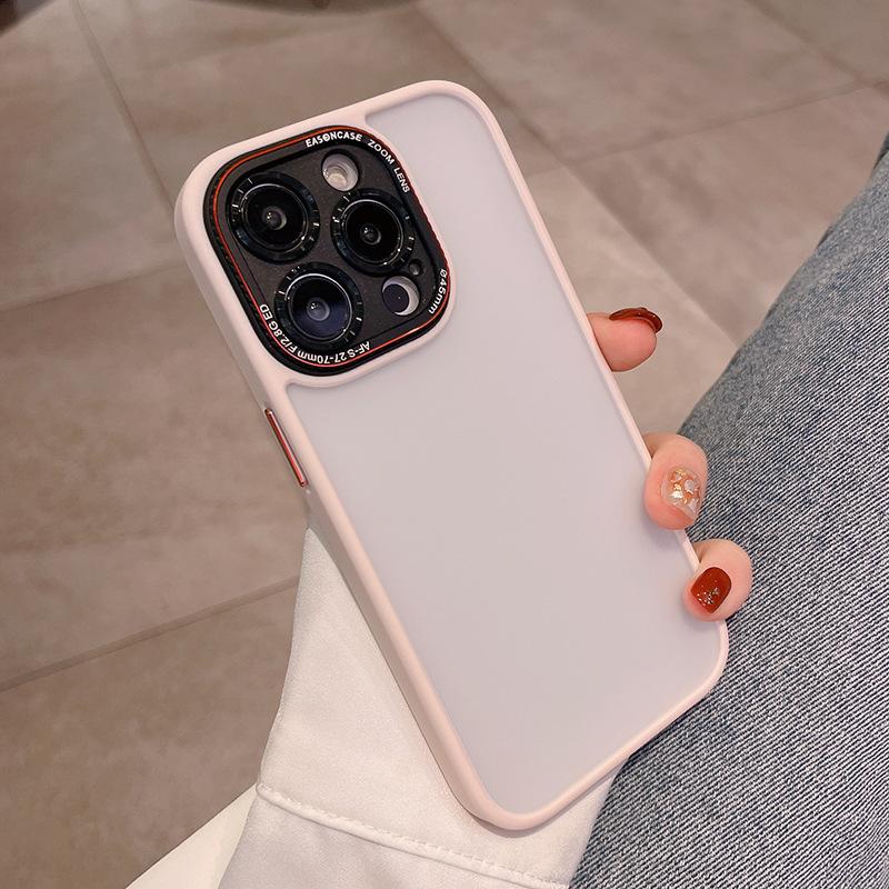 Applicable to iPhone11 matte skin feeling mobile phone case Apple 11 Lycra metal ring all-inclusive lens film PC hard case 11