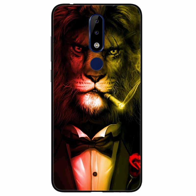 For Nokia 5.1 Plus Case Soft Silicone Cartoon Fashion TPU Phone Cases for Nokia X5 Cover 5.1Plus Cute for NokiaX5 Protective