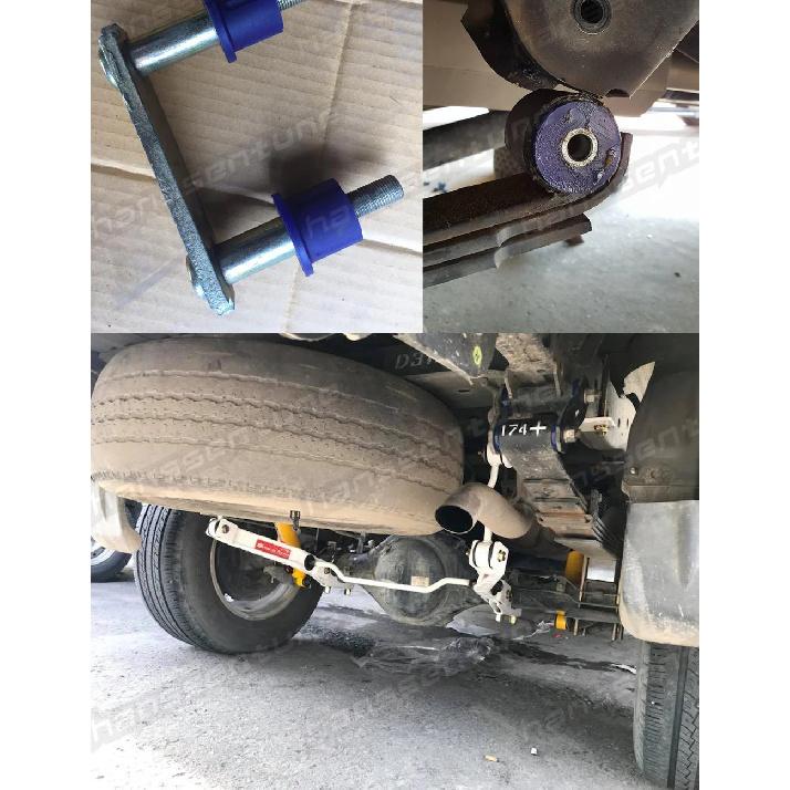 HANSSENTUNE Rear Leaf Spring Shackle Upper and Lower Bush For Hilux VIGO GGN KUN26 GGN KUN25 2WD 4WD 2005+