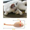 Set Rattle Cat Mouse Toy Imitation Fur Cat Mouse Toy Interactive Cat Game Toy Indoor Cat Toy