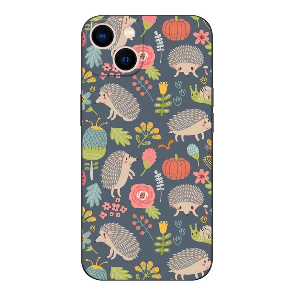 Black Tpu Case for Iphone 14 13 12 11 Mini Pro MAX 5 5s Se 2020 6 6s 7 8 Plus X 10 XR XS Cover Hedgehog
