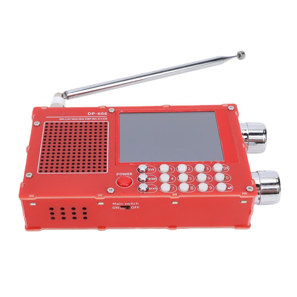 Full Band Radio 2.8 Inch LCD Color Screen High Sensitivity Portable FM LW MW SW Shortwave Radio for Home Travel